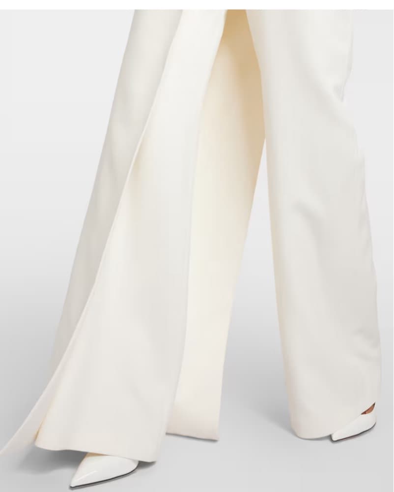 Safiyaa Strapless White Jumpsuit - Image 3