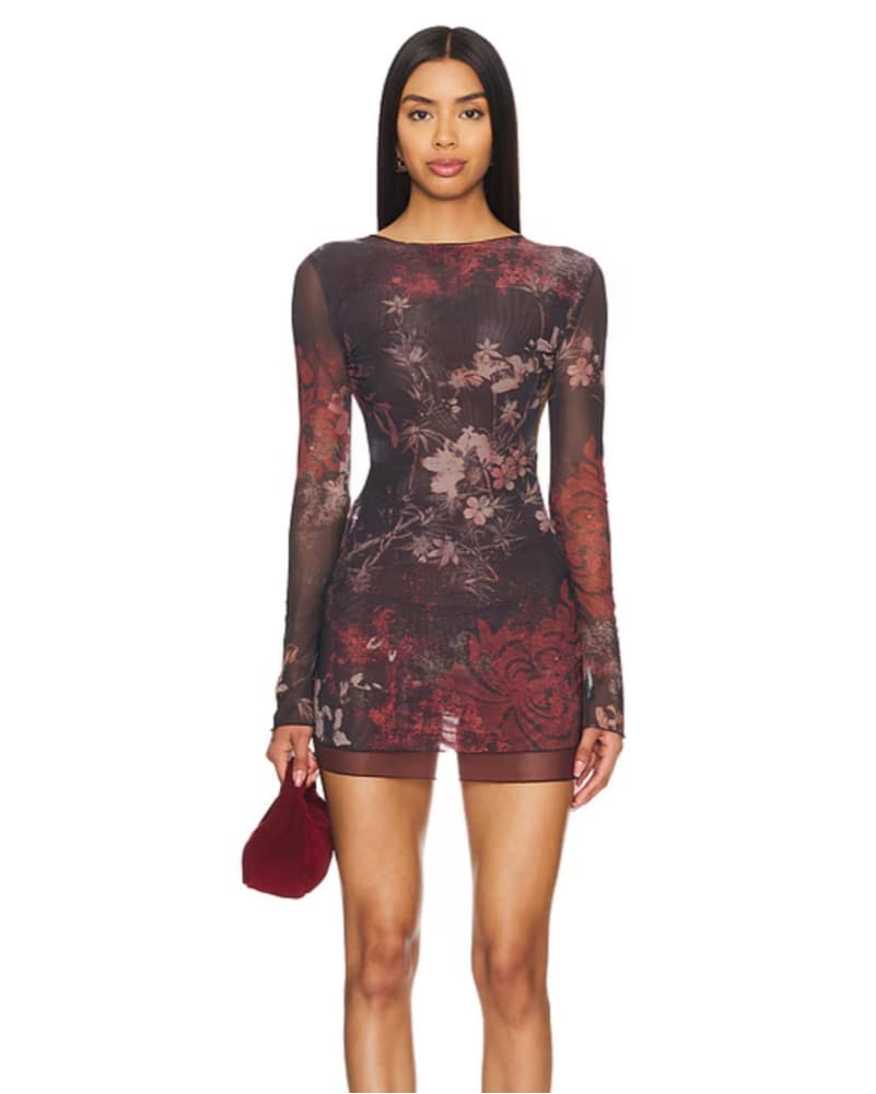 Jaded London Mesh Mini Dress - Image 1