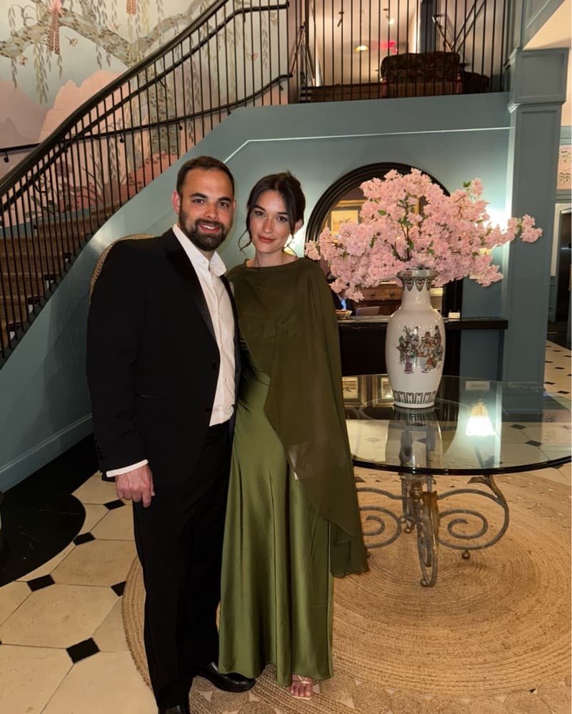Club L Olive Green Gown with custom cape - Image 2