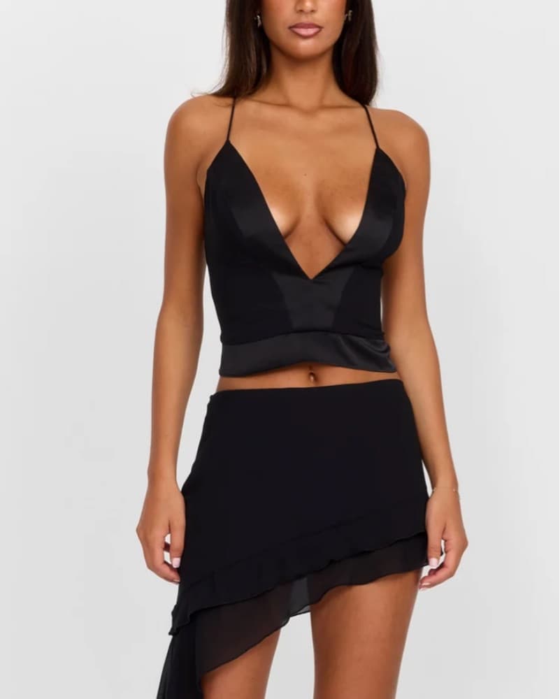 Sexy Black Cami - Image 2