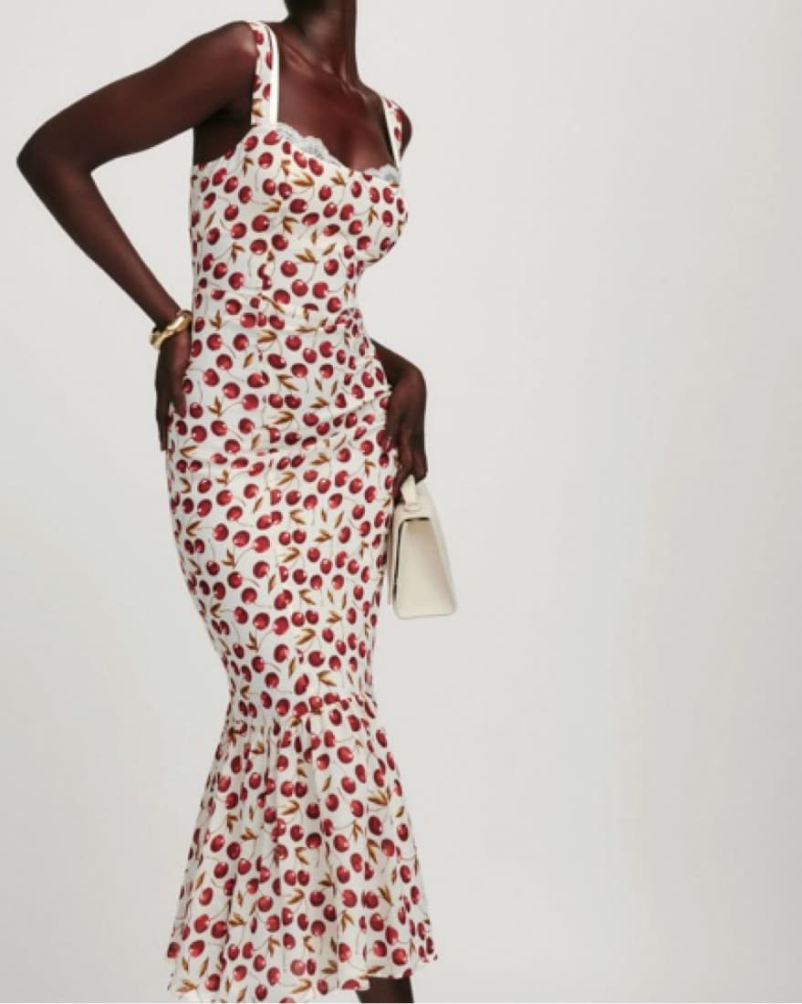 Reformation Cherry Dress - Image 1