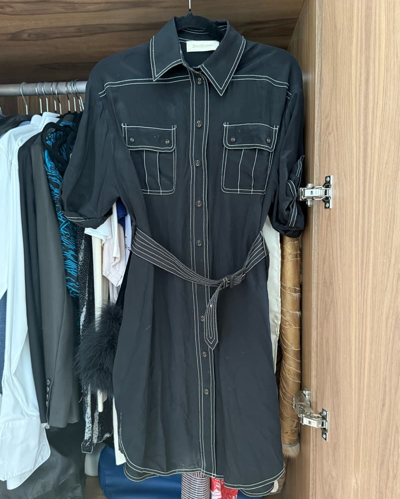 Zimmermann Black Utility Short Dress - Image 2