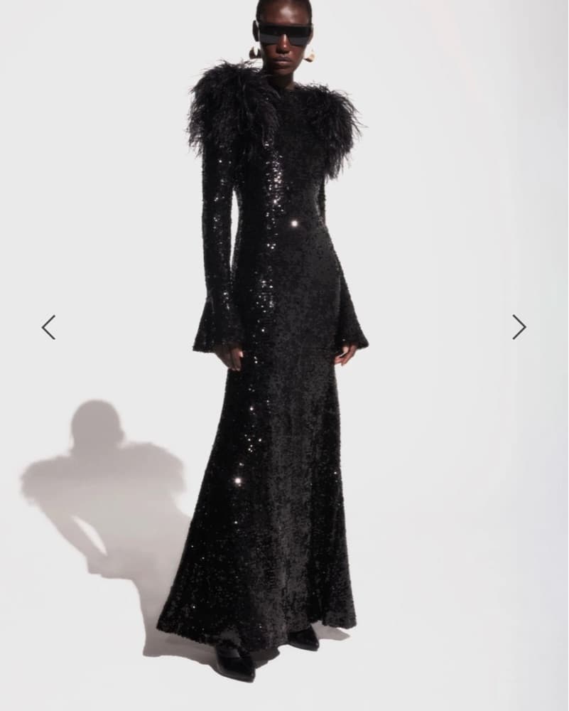 Glamorous Sequin Feather Dress - Image 1