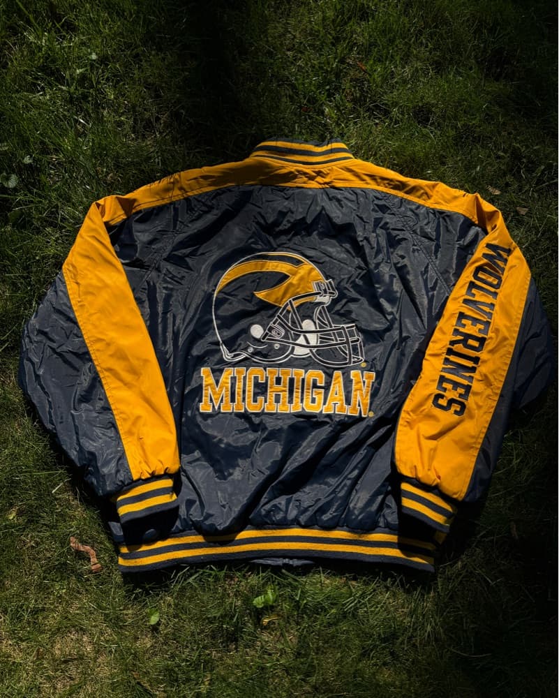 Michigan Vintage Football Jacket - Image 1