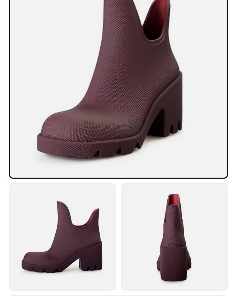 Burberry Lug Sole Ankle Boots - Image 1