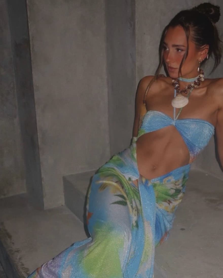 Mirae Blue Beach Dress - The Carlina - Image 4