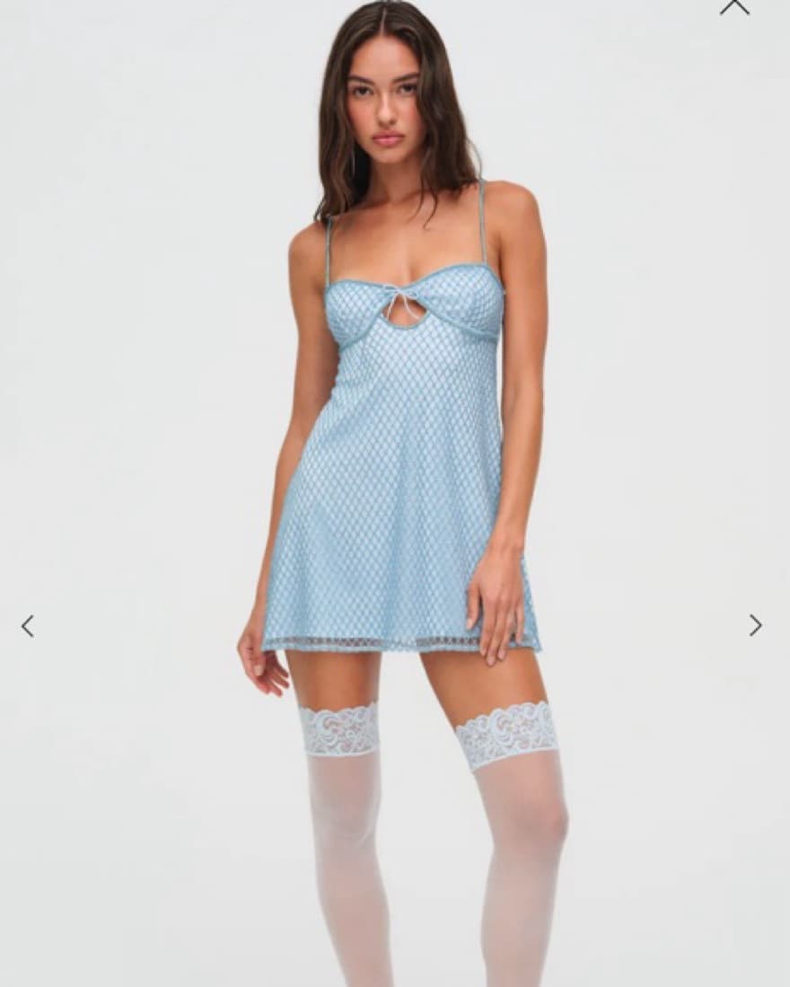 For Love & Lemons Glitter Slip Dress - Image 1