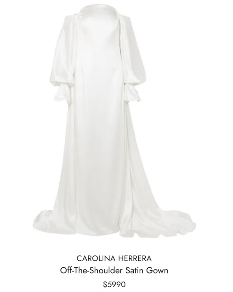 CAROLINA HERRERA Satin Gown - Image 2