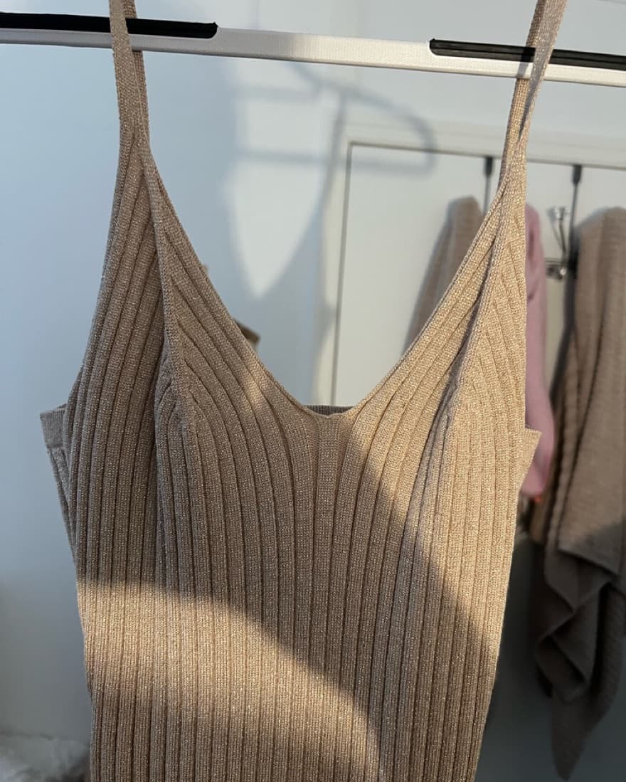 Gold Long Tight Dress - Image 1
