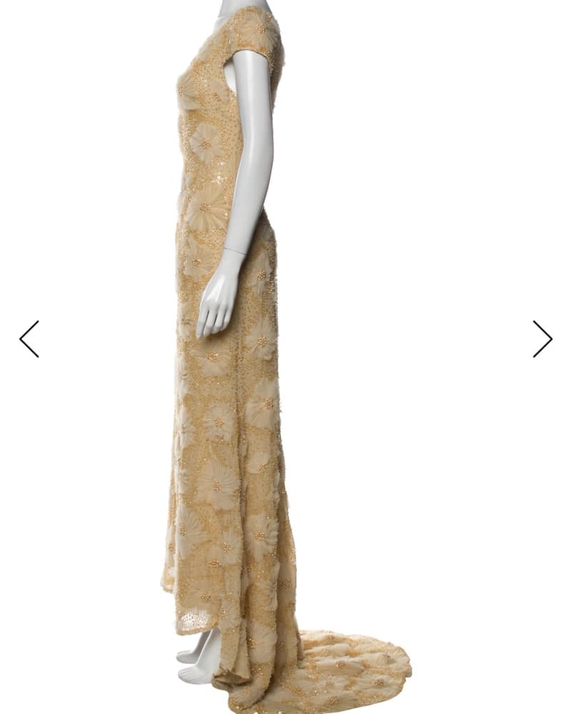 Naeem Khan Beaded Gown - Image 3