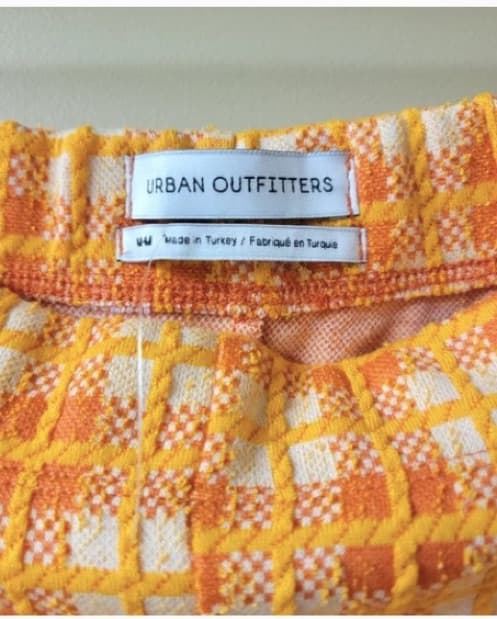 Orange Plaid Flare Pants - Image 2