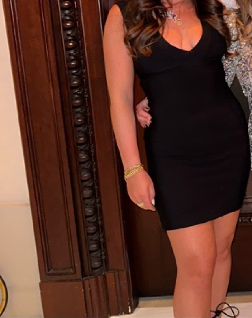 BCBG Black Cocktail Dress - Image 1