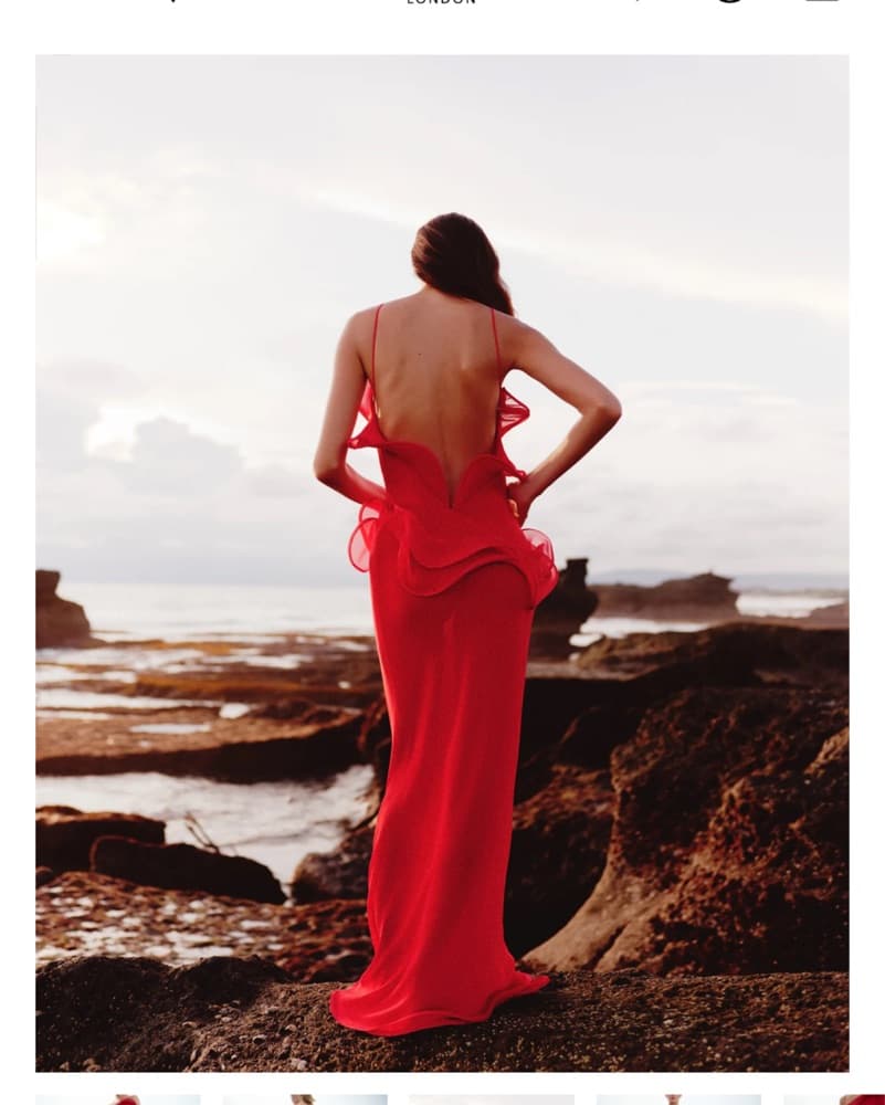Selezza London red Maxi Dress - Image 3