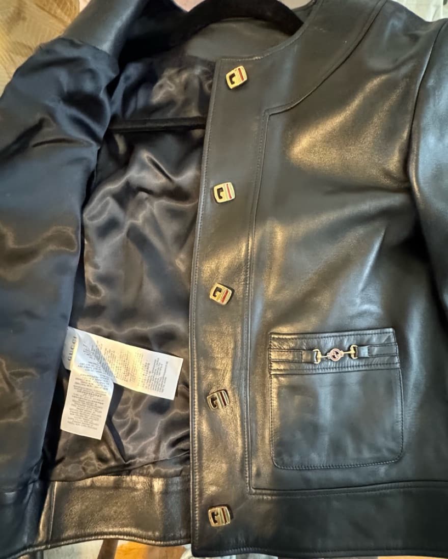 Gucci Alessandro Michele Leather Jacket - Image 3