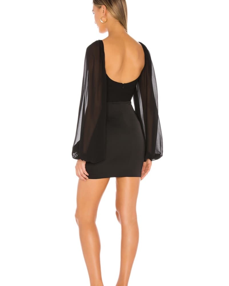 Black Mini Dress - Image 3
