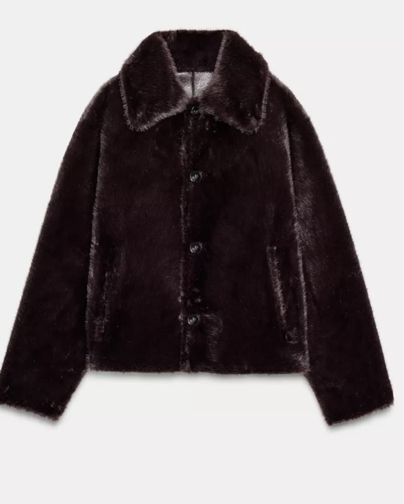 Reversibile Faux Leather Fur Jacket  - Image 4