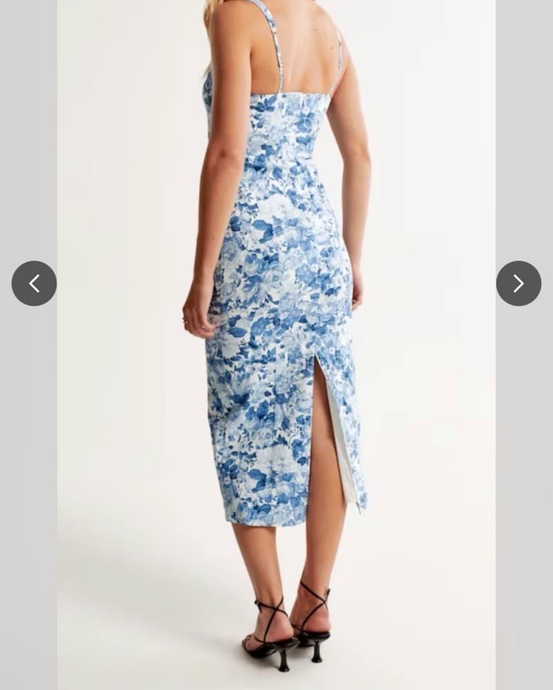Vibrant Floral Midi Dress - Image 2