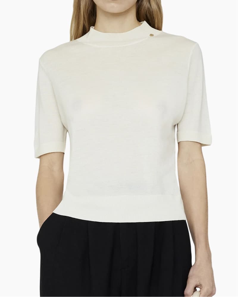 Anine Bing Monique Sweater In Ivory - Image 1