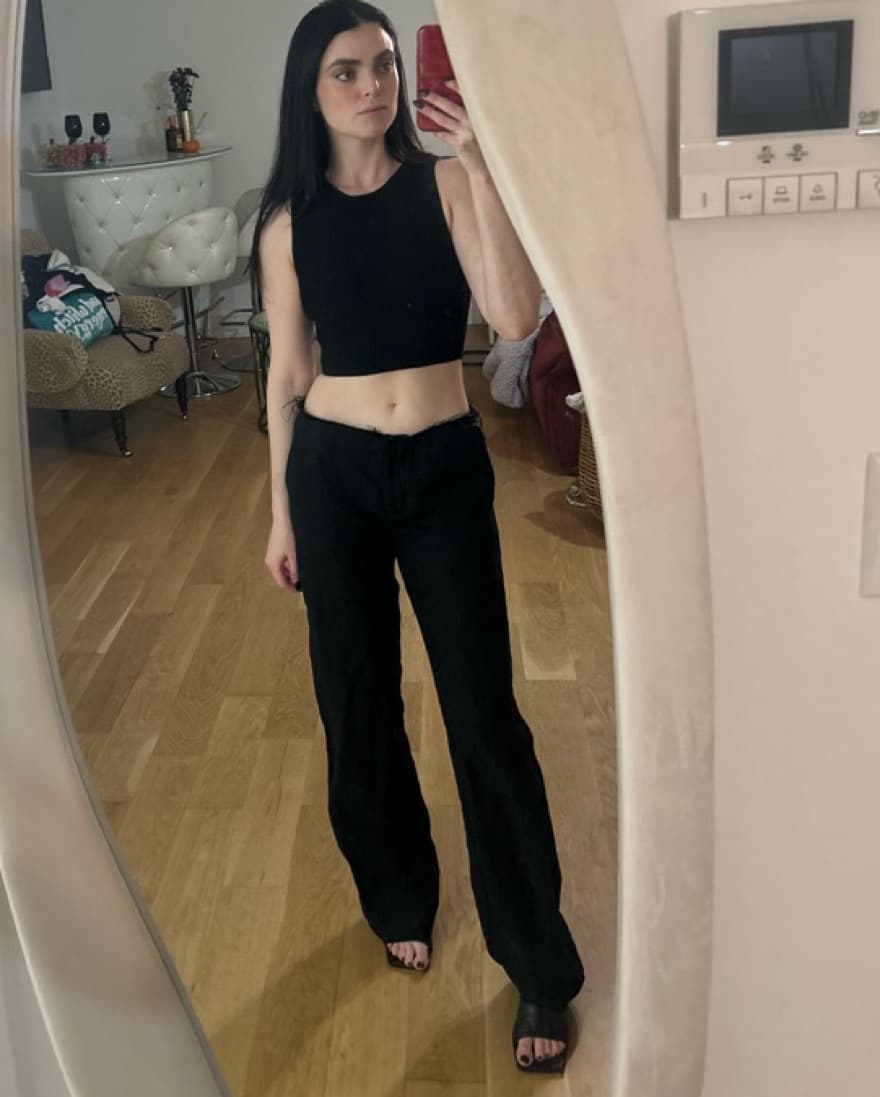 St Agni Raw Edge Pants - Image 1