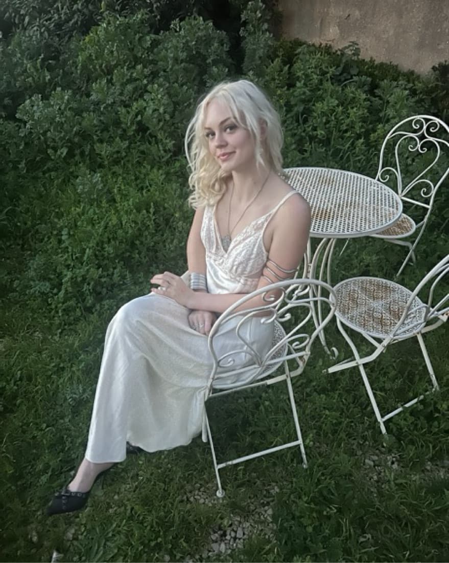 Vintage White Silk Dress  - Image 3