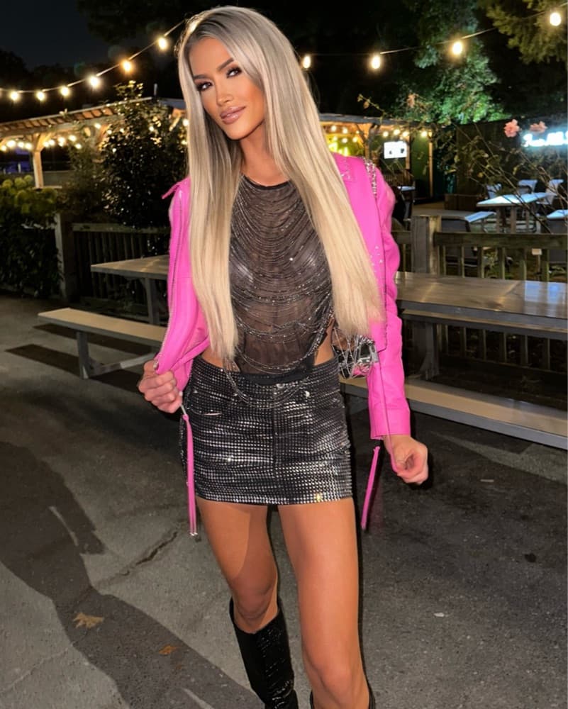 $1000 Retrofete Pink Leather Jacket - Image 3
