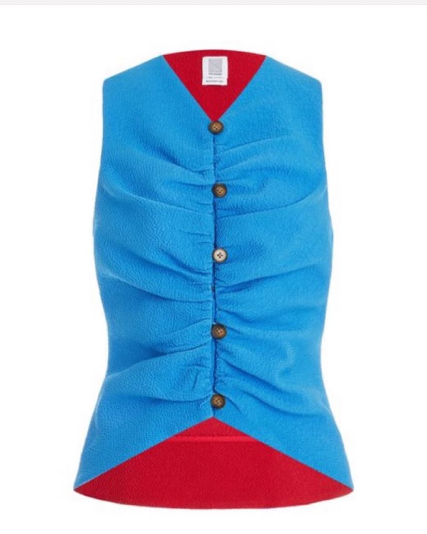 Rosie Assoulin Blue Shorts Set - Image 2