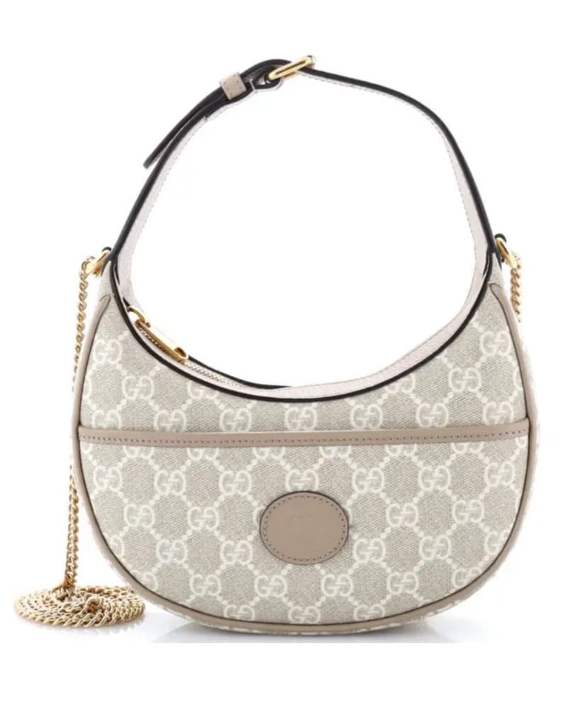 Gucci Tan Half Moon Bag - Image 1
