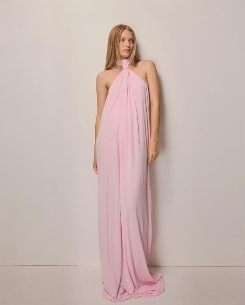 Khy Pink Halter Neck Gown - Image 1