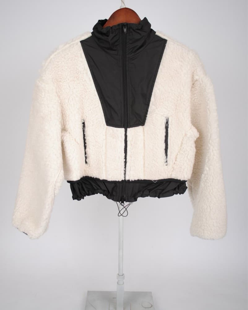 Colorblock Sherpa Puffer Jacket - Image 5