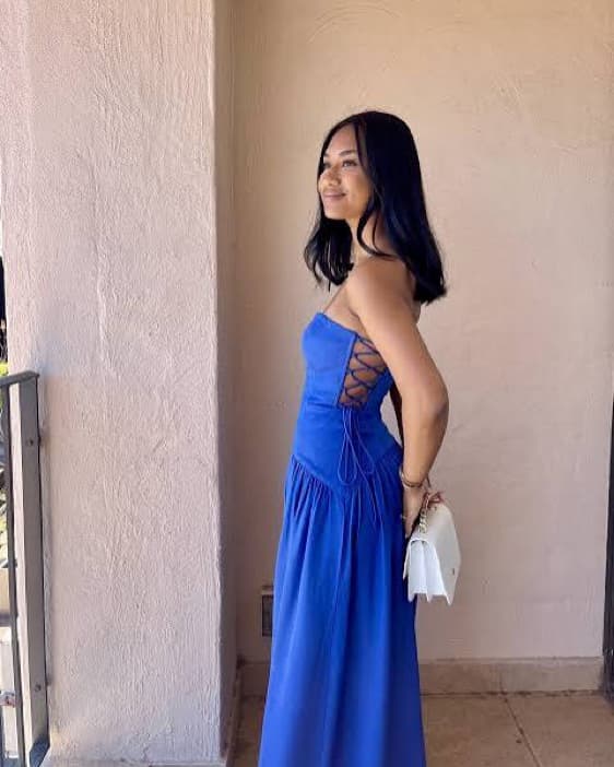 Shona Joy Vento Blue Dress - Image 2