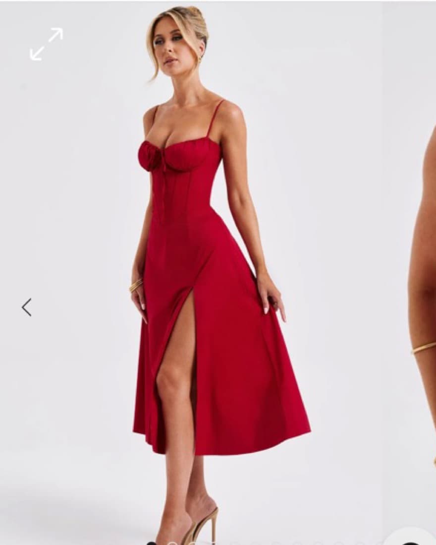 Babyboo Fashion DEANNA MIDI DRESS - RED - Image 2