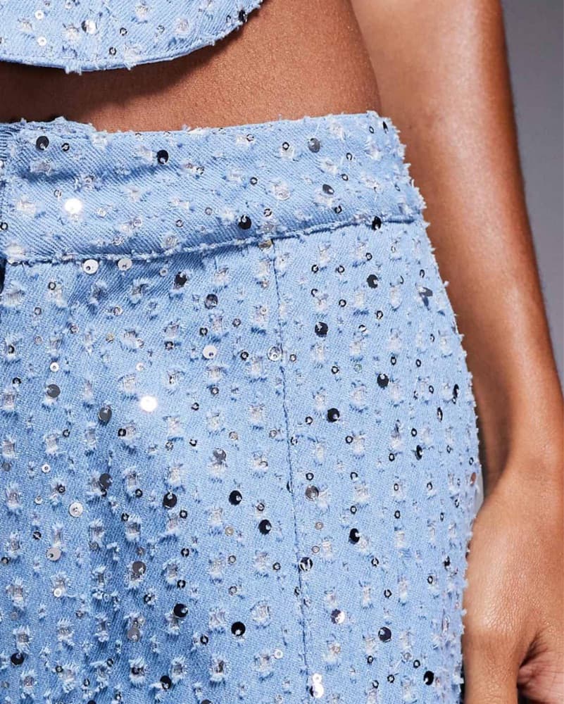 Two Piece Sequin Denim - Image 3