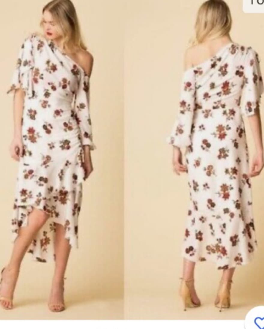 A.L.C. Florence Asymmetric Floral Silk  - Image 1