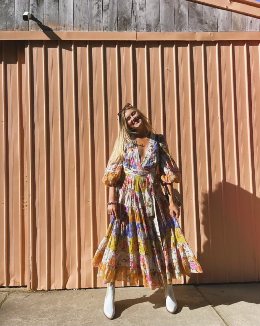 Zimmermann Pattie Wrap Midi Dress - Image 1