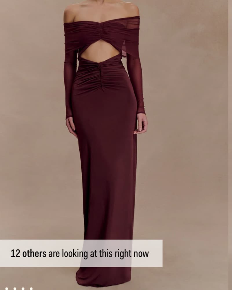 Elegant Plum-Colored Gown - Image 1