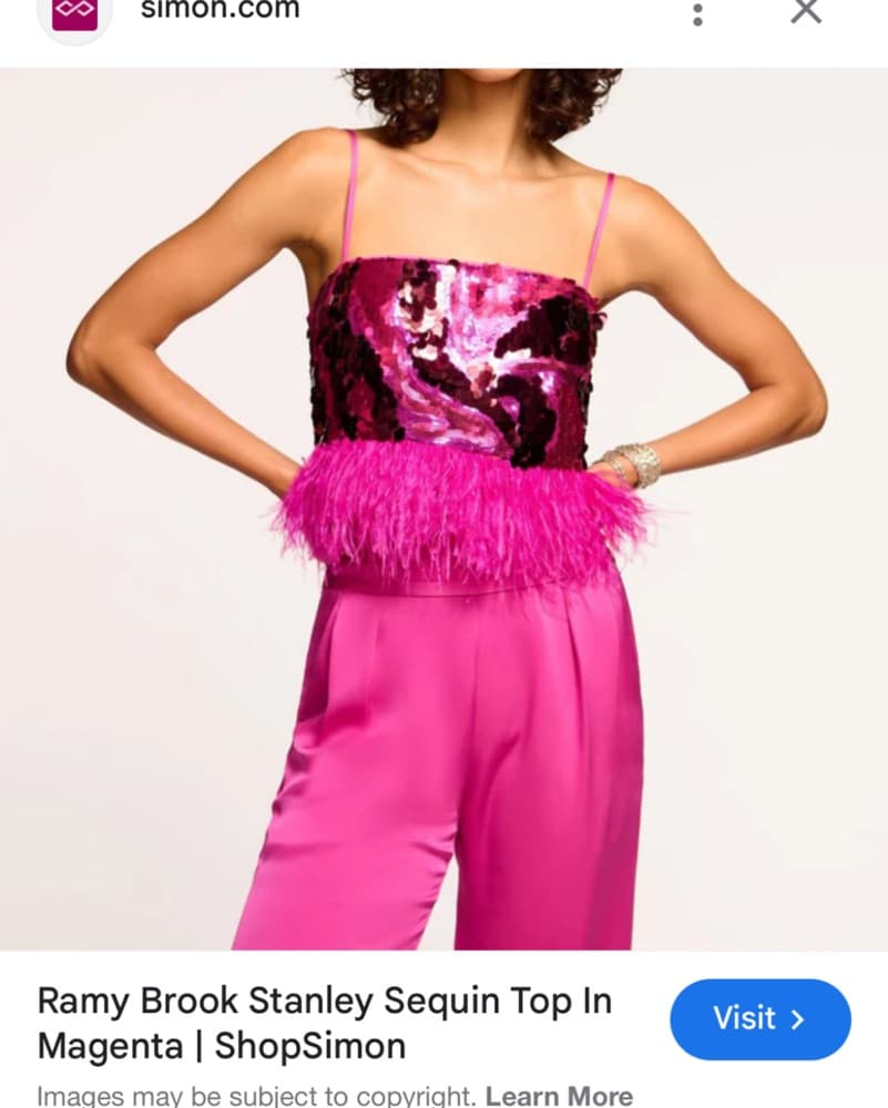Ramy Brook Sequin Top - Image 1