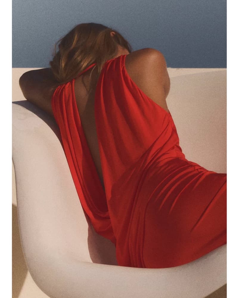 Vibrant Ruched Maxi Dress - Image 3