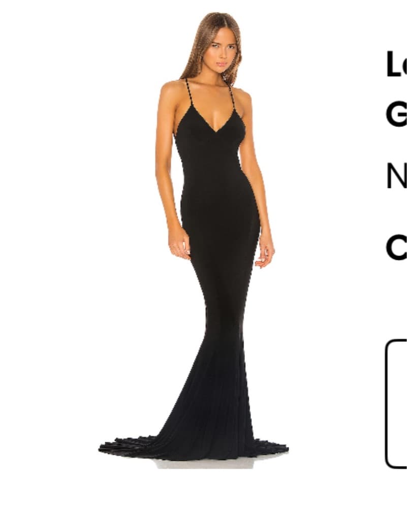 Norma Kamali Slip Mermaid Fishtail Gown - Image 1