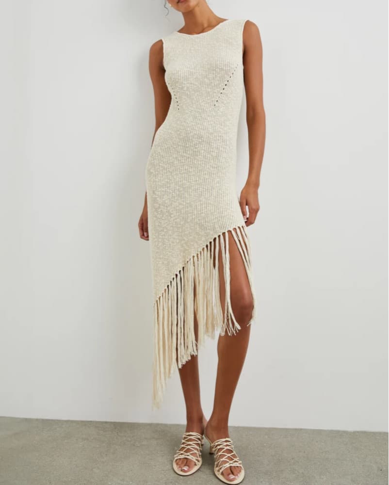 Rails Crochet Fringe Dress - Image 1
