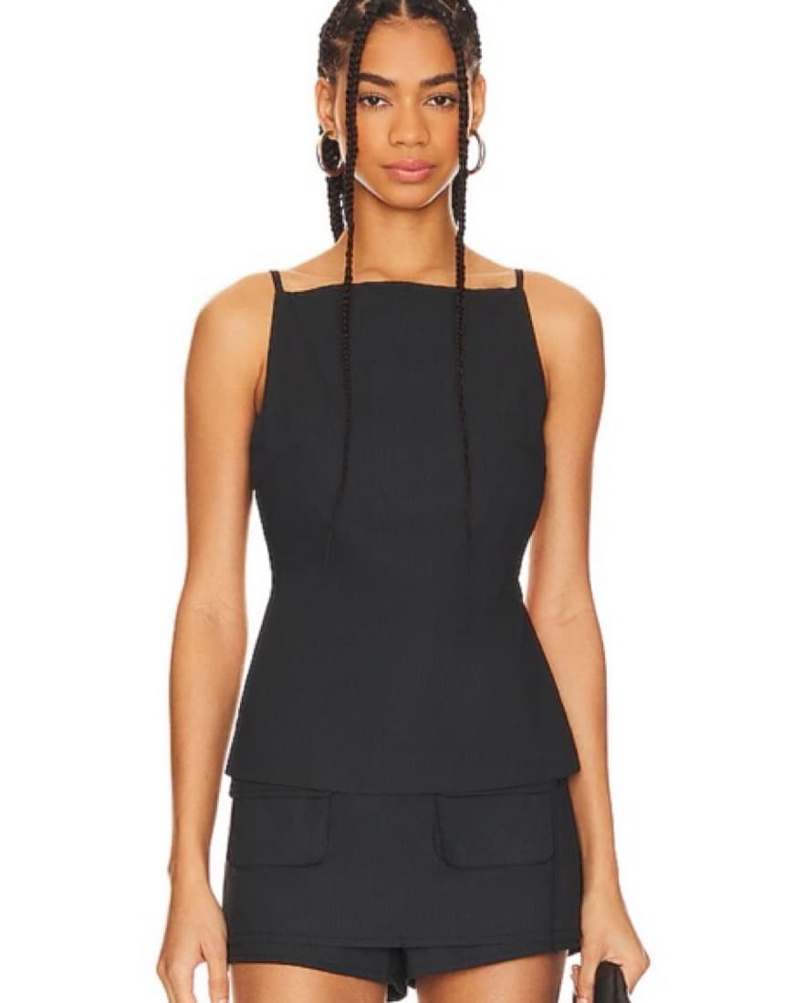 Lioness Cotton Poplin Open Back Top - Image 4
