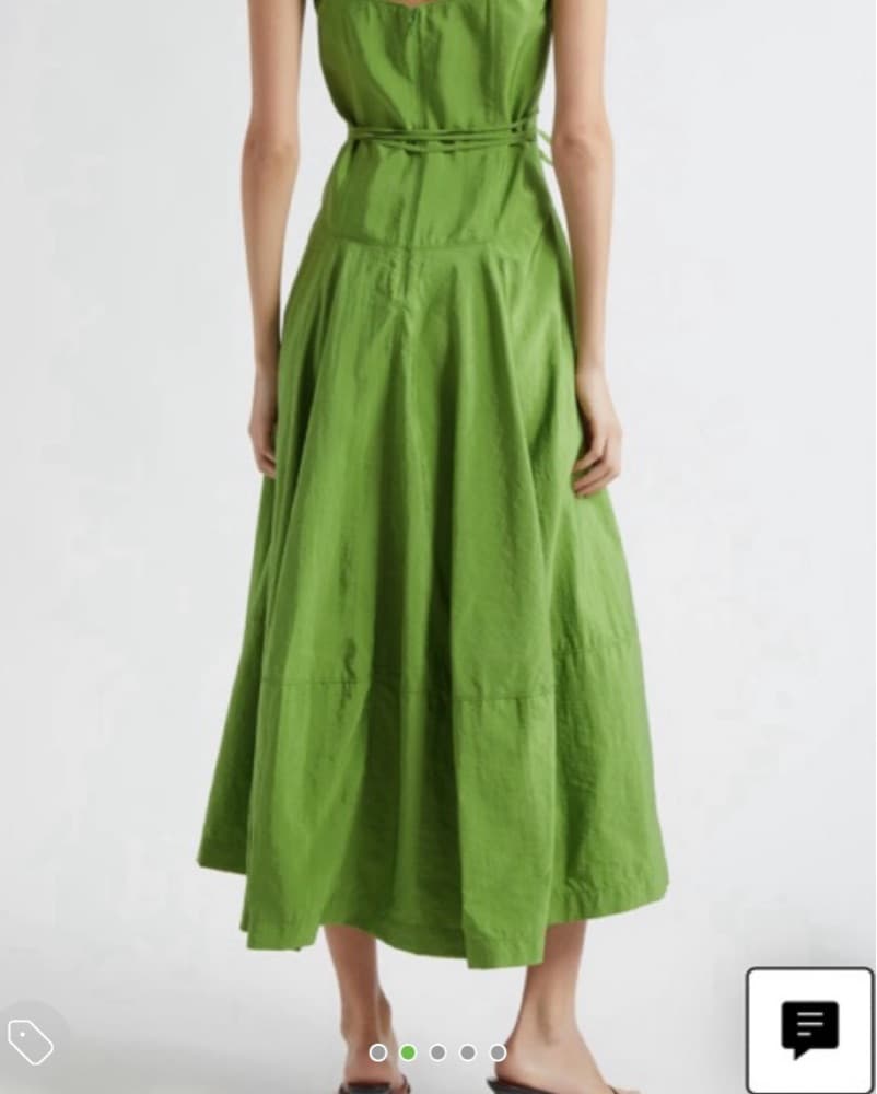 Vibrant Green Cinq a Sept Midi Dress - Image 2