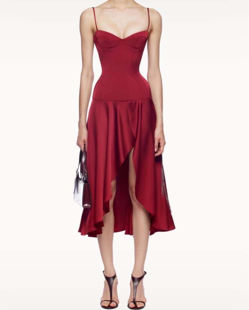 Fanci Club Clavicle Midi Dress - Image 4