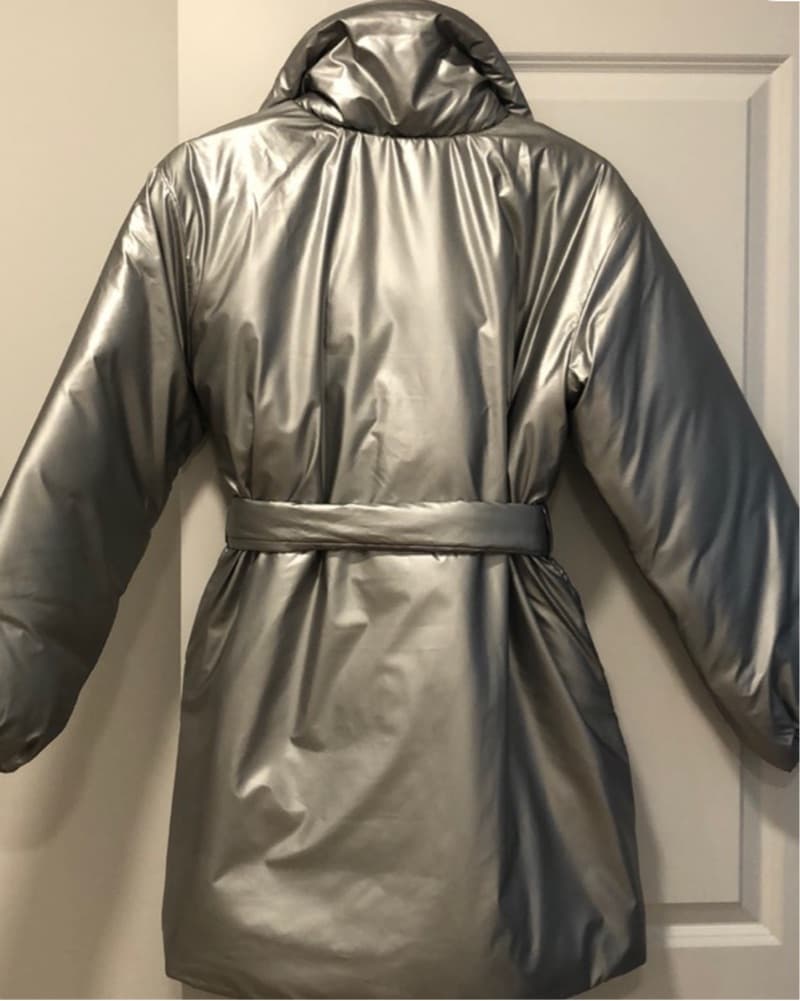 Silver Puffer Coat - Image 5