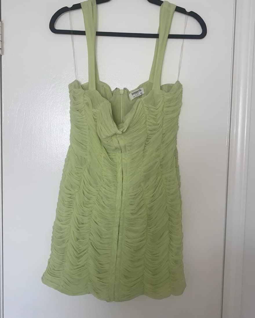 House Of CB Lime Cate Dress - Image 3