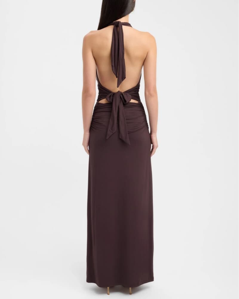 Kookai Brown Leni Maxi Dress - Image 2