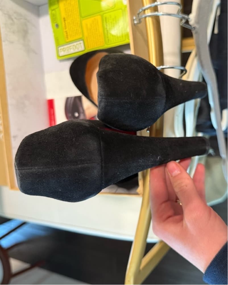 Christian 👠 Louboutin Bibi Black Suede - Image 4