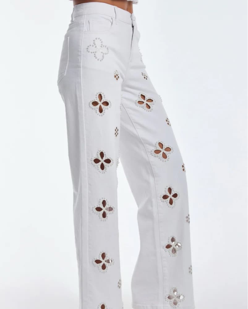 The Noli Shop Kaia Pearl High Rise Jean - Image 3