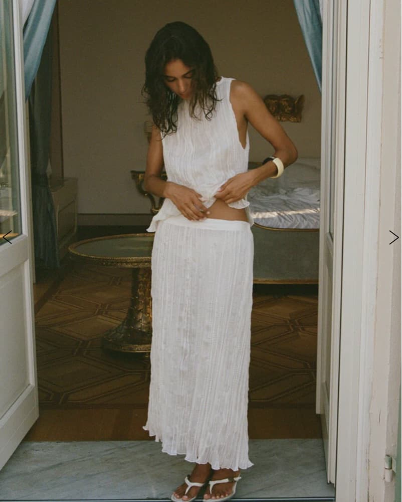 Kea Midi Skirt Cream With Jéan - Image 2