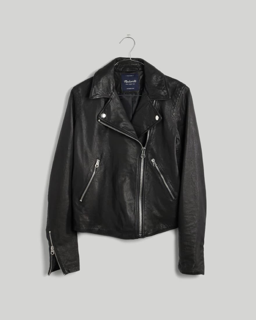 Madewell Lambskin Leather Moto Jacket - Image 1