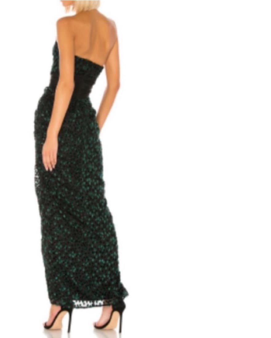 LPA Gown Emerald & Black xxs - Image 2